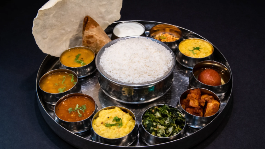 south indian thali