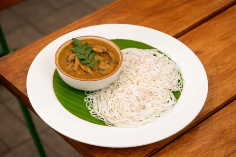 Idiyappam-With-Mushroom-Paya