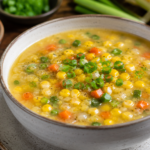 Healthy and Delicious Sweet Corn Veg Soup in Massachusetts